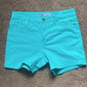 Anne Klein Teal Jean Shorts